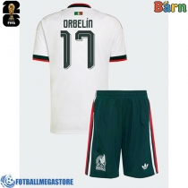 Fotballdrakt Barn Mexico Orbelin Pineda #17 Bortedraktsett VM 2026 Kortermet (+ Korte bukser)